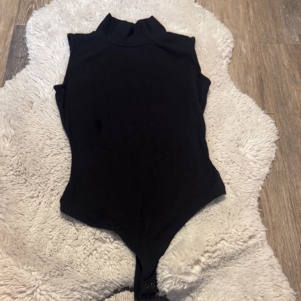 Shrinking Violet Black Bodysuit